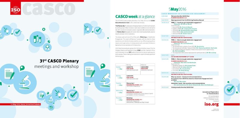 ISO CASCO Plenary on Stakeholders’ Engagement