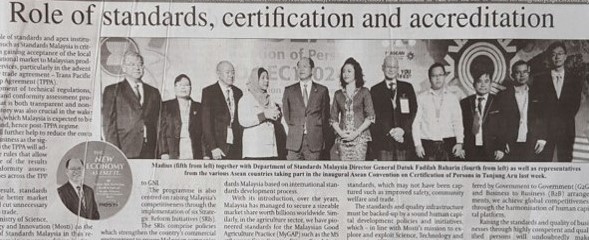 Role of Standards, Certification and Accreditation